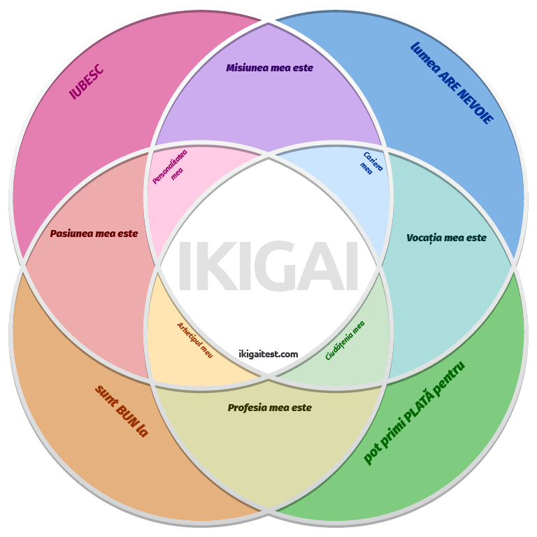 Descărcare gratuită a șablonului de diagramă ikigai Descărcare gratuită a șablonului de diagramă ikigai