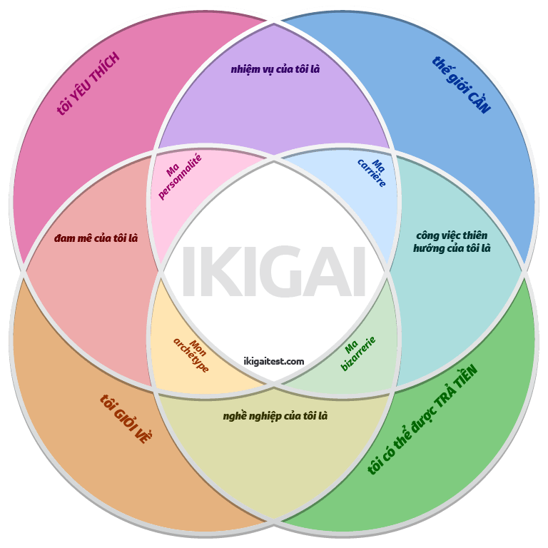 Tải xuống biểu đồ mẫu sơ đồ ikigai miễn phí