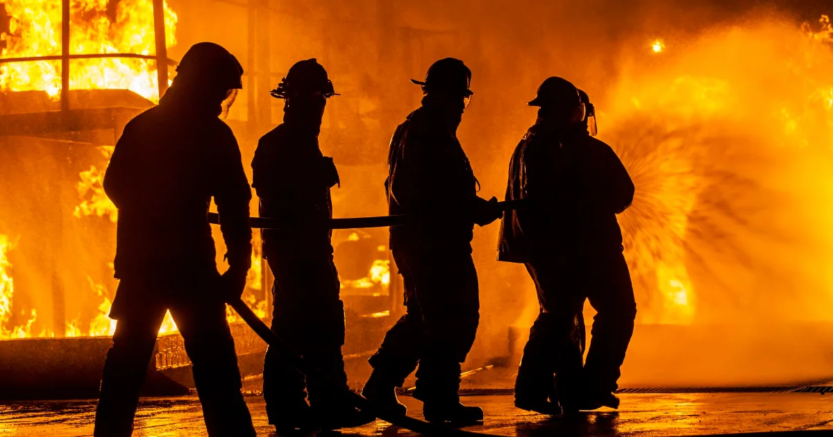 Municipal firefighters