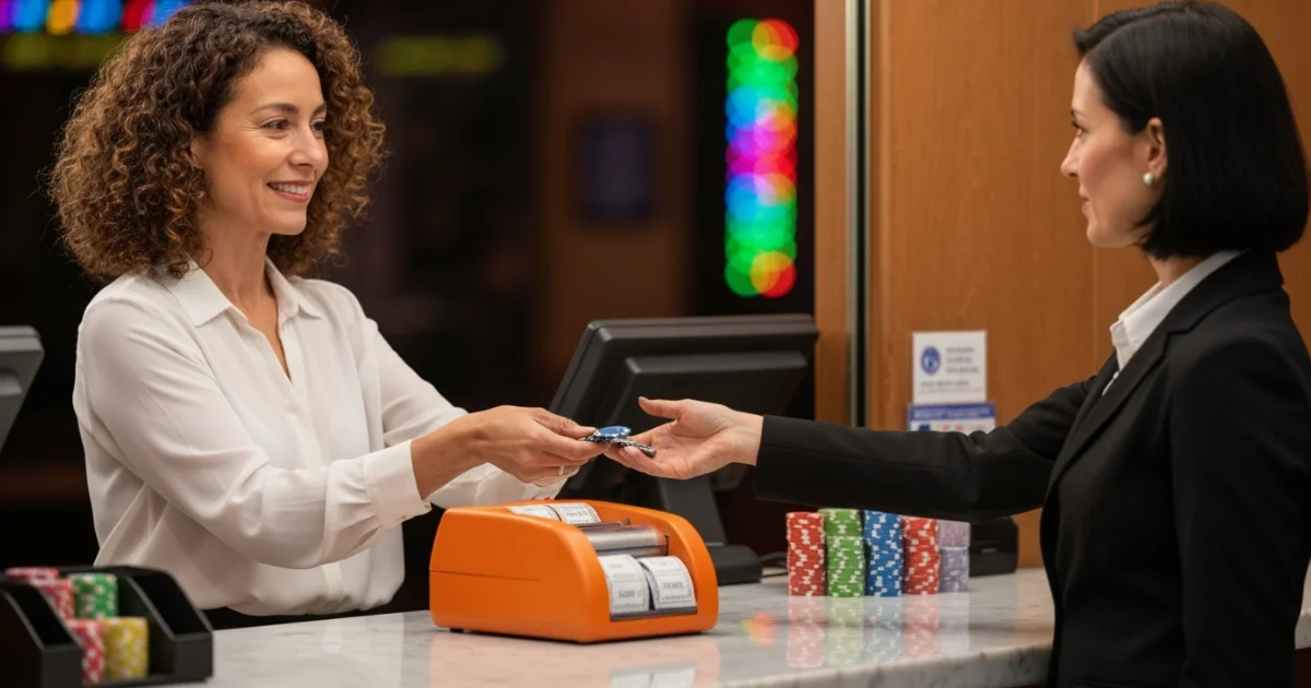 Gaming change persons and booth cashiers