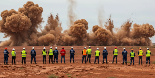 Explosives workers, ordnance handling experts, and blasters