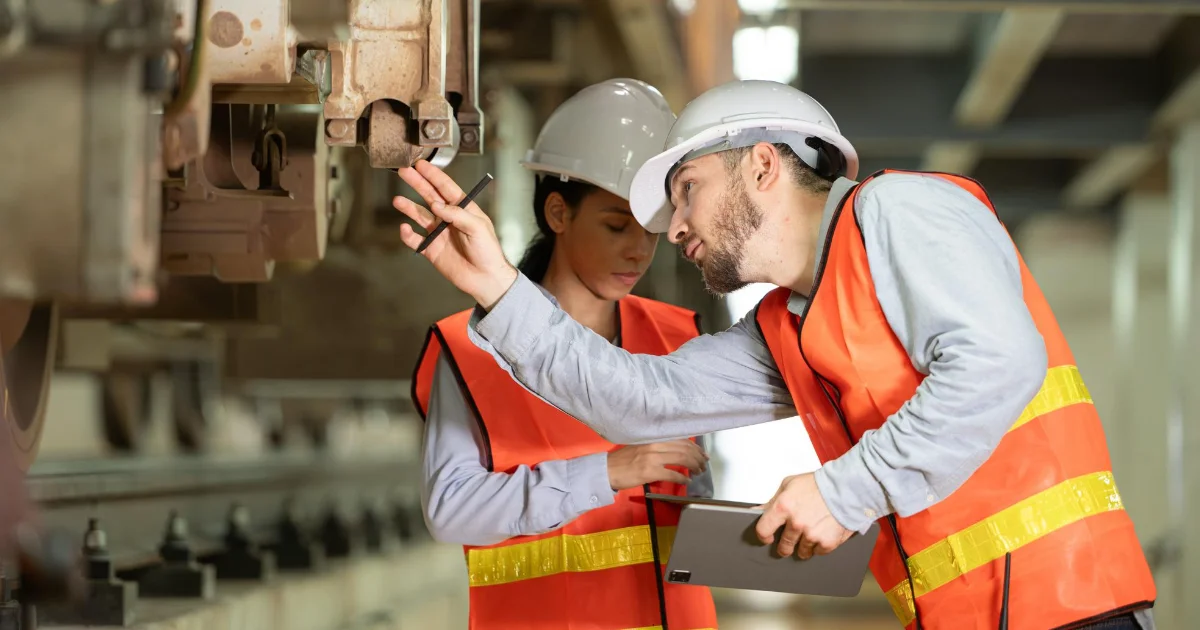 Rail car repairers