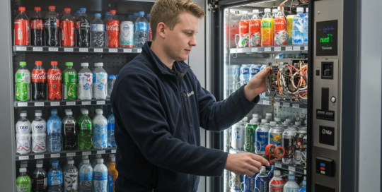 Coin, vending, and amusement machine servicers and repairers