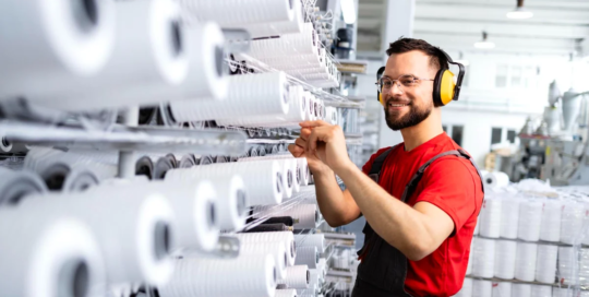 Textile knitting and weaving machine setters, operators, and tenders