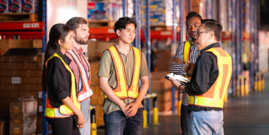 Supervisors of helpers, laborers, and material movers, hand