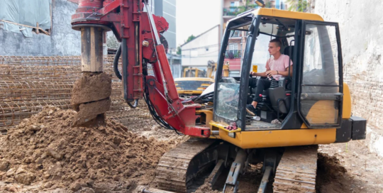 Excavating and loading machine and dragline operators