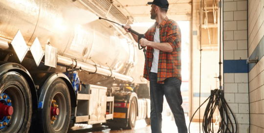 Cleaners of vehicles and equipment
