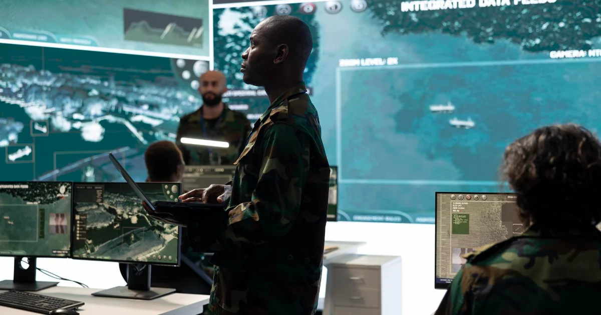 Command and control center officers
